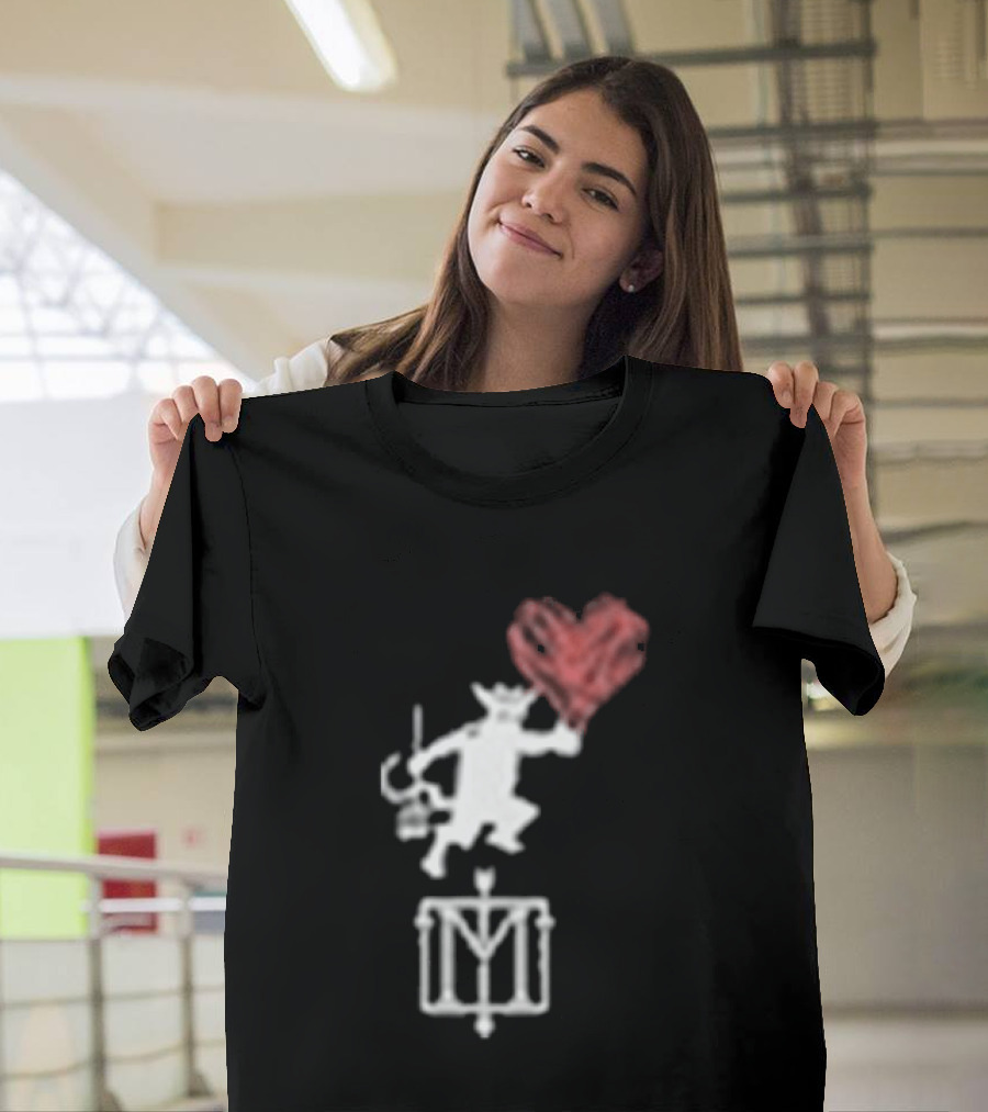 The Menzingers Heart Flame Devil Holding Heart T-Shirt