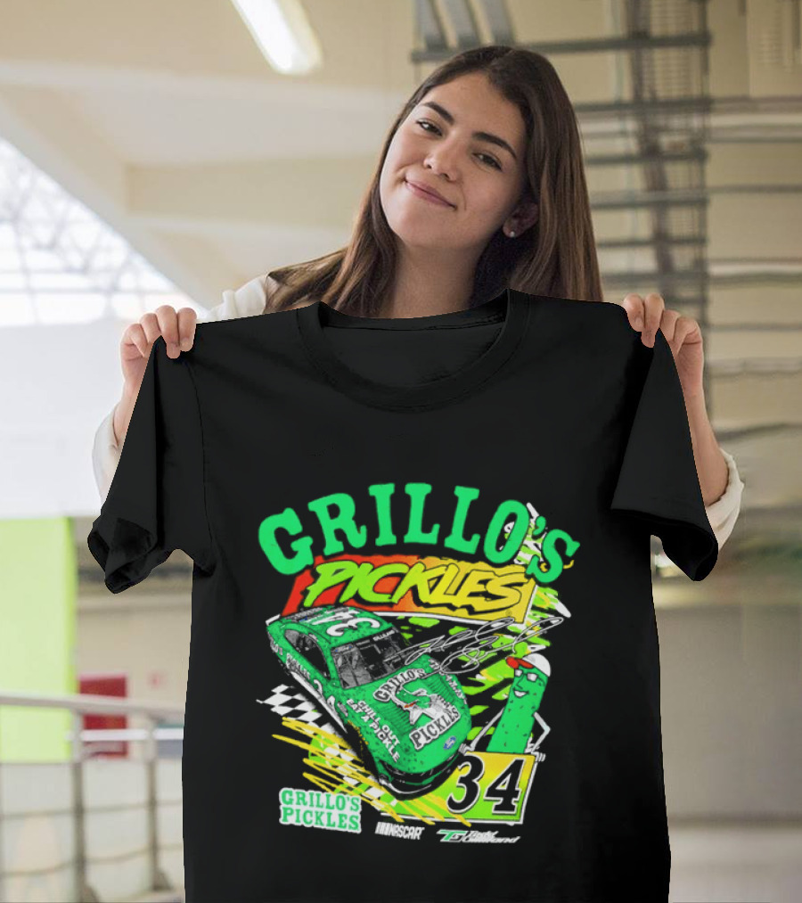 Grillo's Pickles Race Car Todd Gilliland Front Row Motorsports #34 T-Shirt