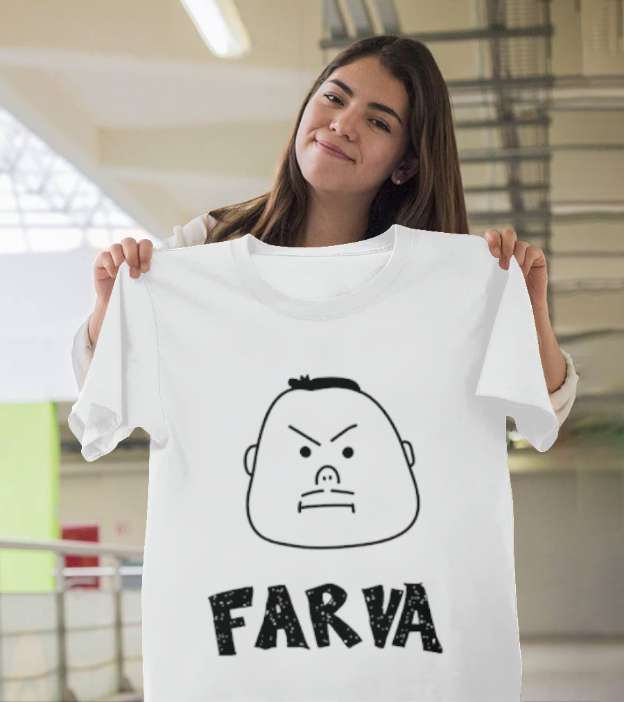 Farva Cartoon Big Head Bachelor Party Drawing T-Shirt