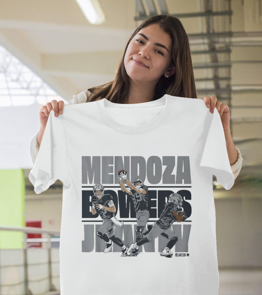 Mendoza Bowers Jeanty Football Trio Vegas Sports T-Shirt