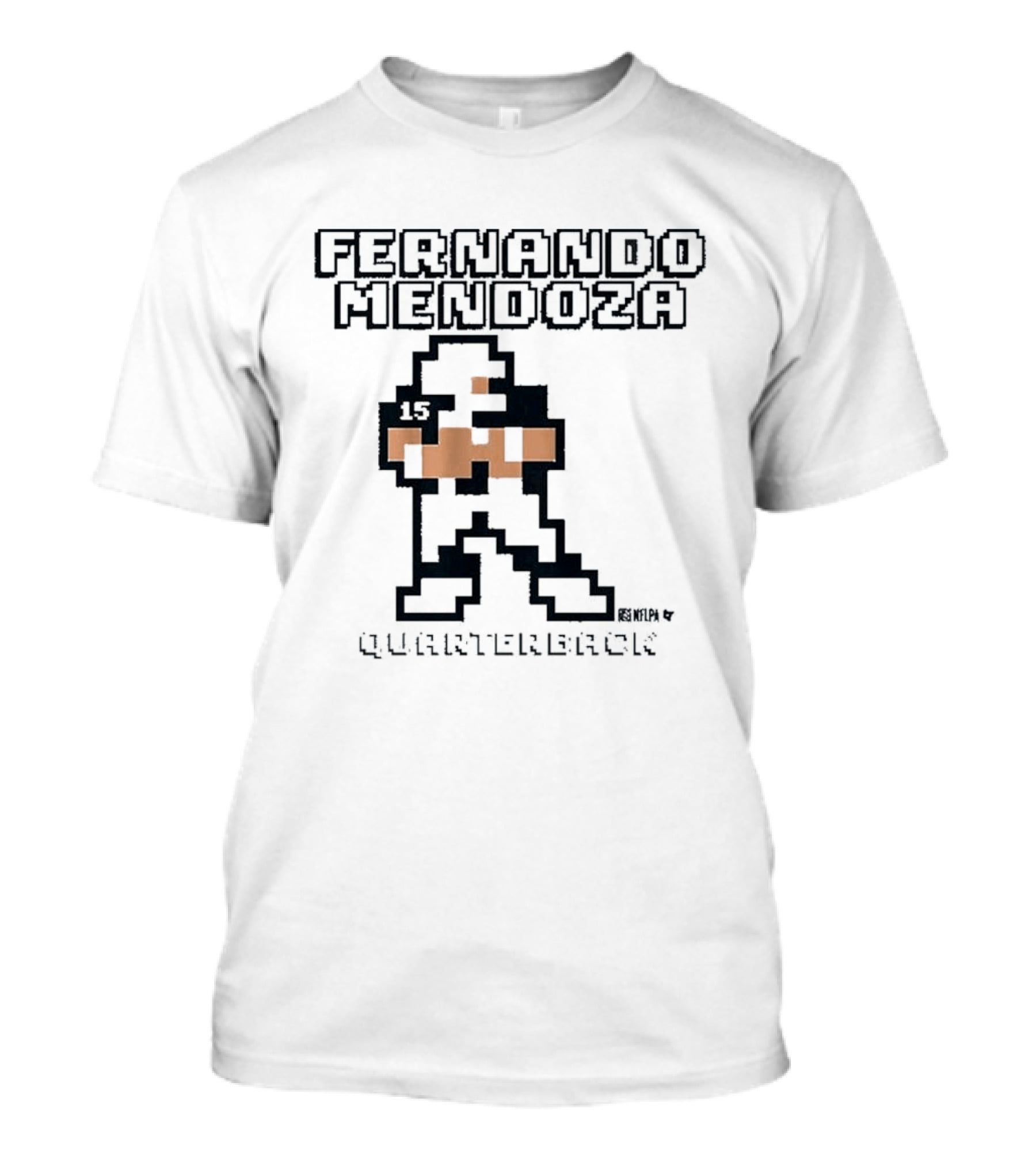 Fernando Mendoza 8 Bit Quarterback Pixels 15 T-Shirt