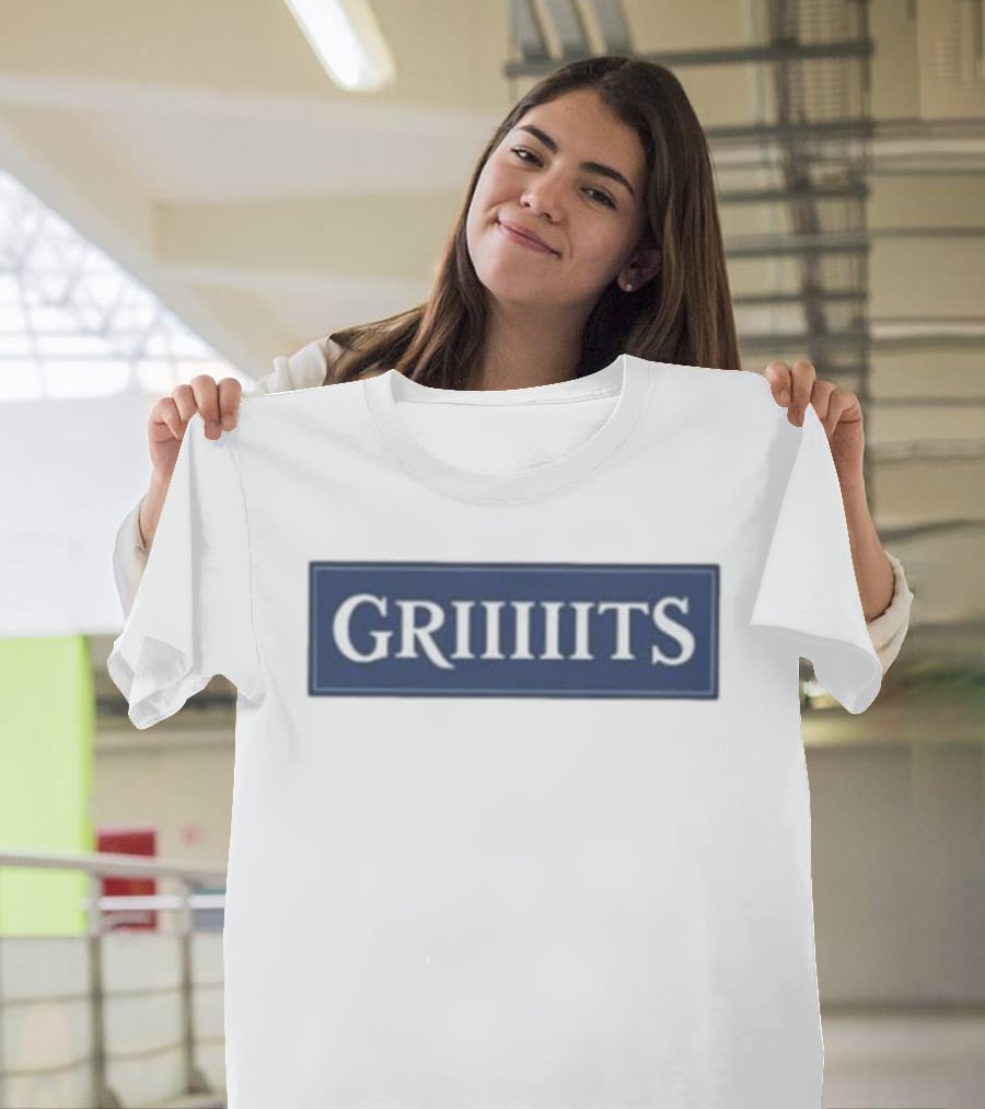 Jill Scott Miss Griiits Bold Text Rectangular Navy T-Shirt