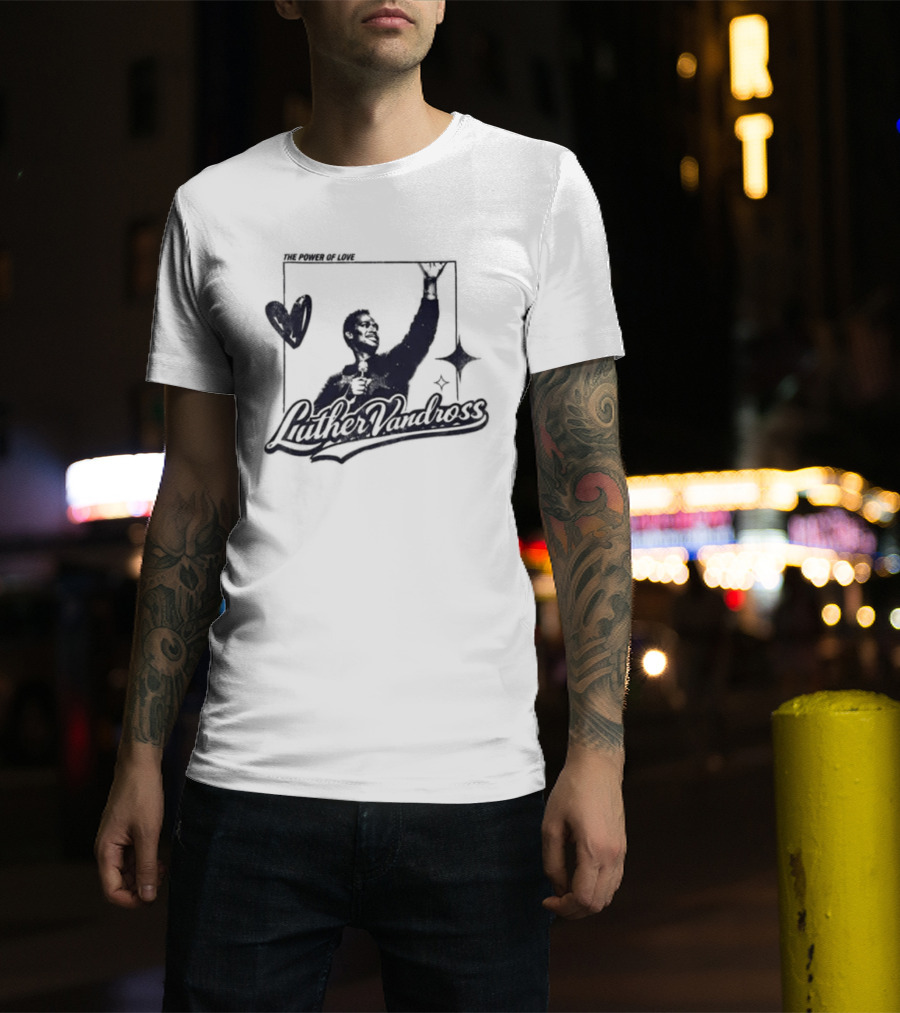 Luther Vandross R&B Only Power Of Love Heart And Star T-Shirt