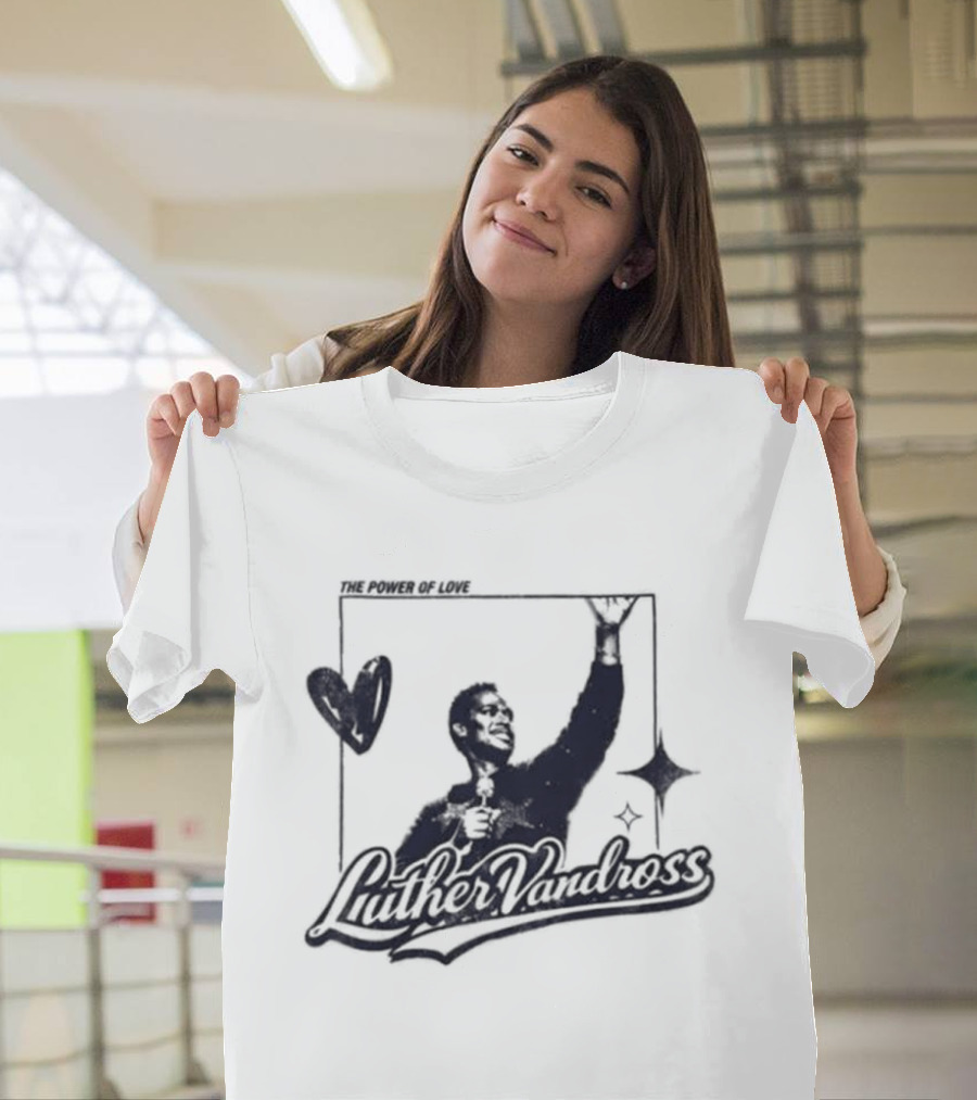 Luther Vandross R&B Only Power Of Love Heart And Star T-Shirt