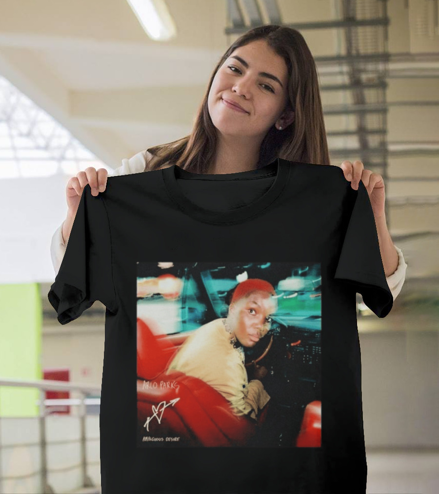 Arlo Parks Ambiguous Desire Heart Signature Vibrant Driving Scene T-Shirt