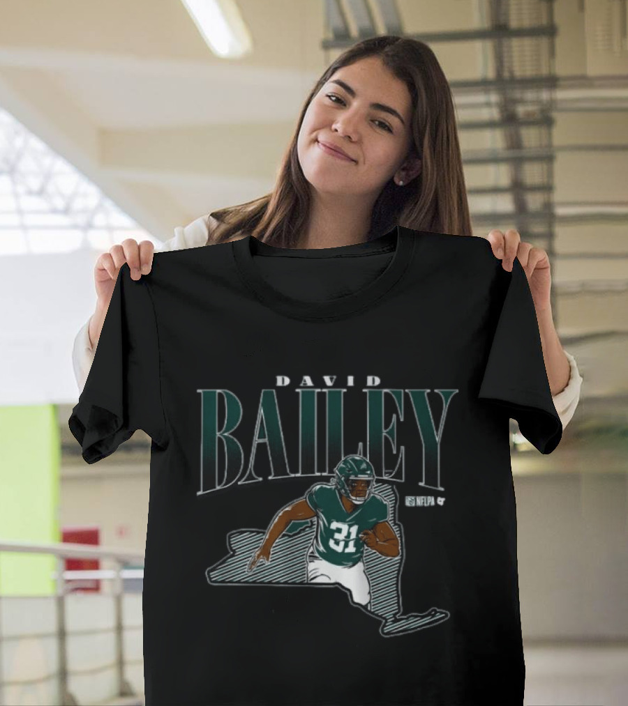 David Bailey State Star NFLPA Player 31 Football T-Shirt