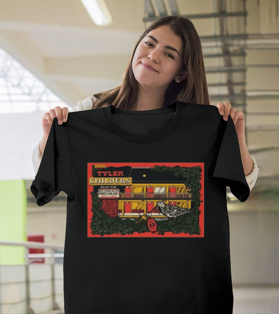 Tyler Childers Dallas Texas April 23 2026 Tour Bird Motel T-Shirt