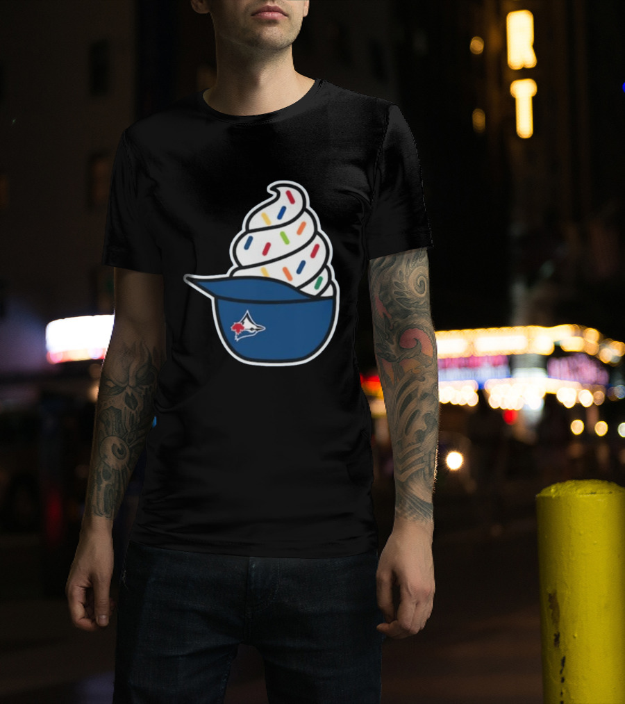 2026 Blue Jays Ice Cream Helmet Toronto Baseball Fan Cap Sundae T-Shirt