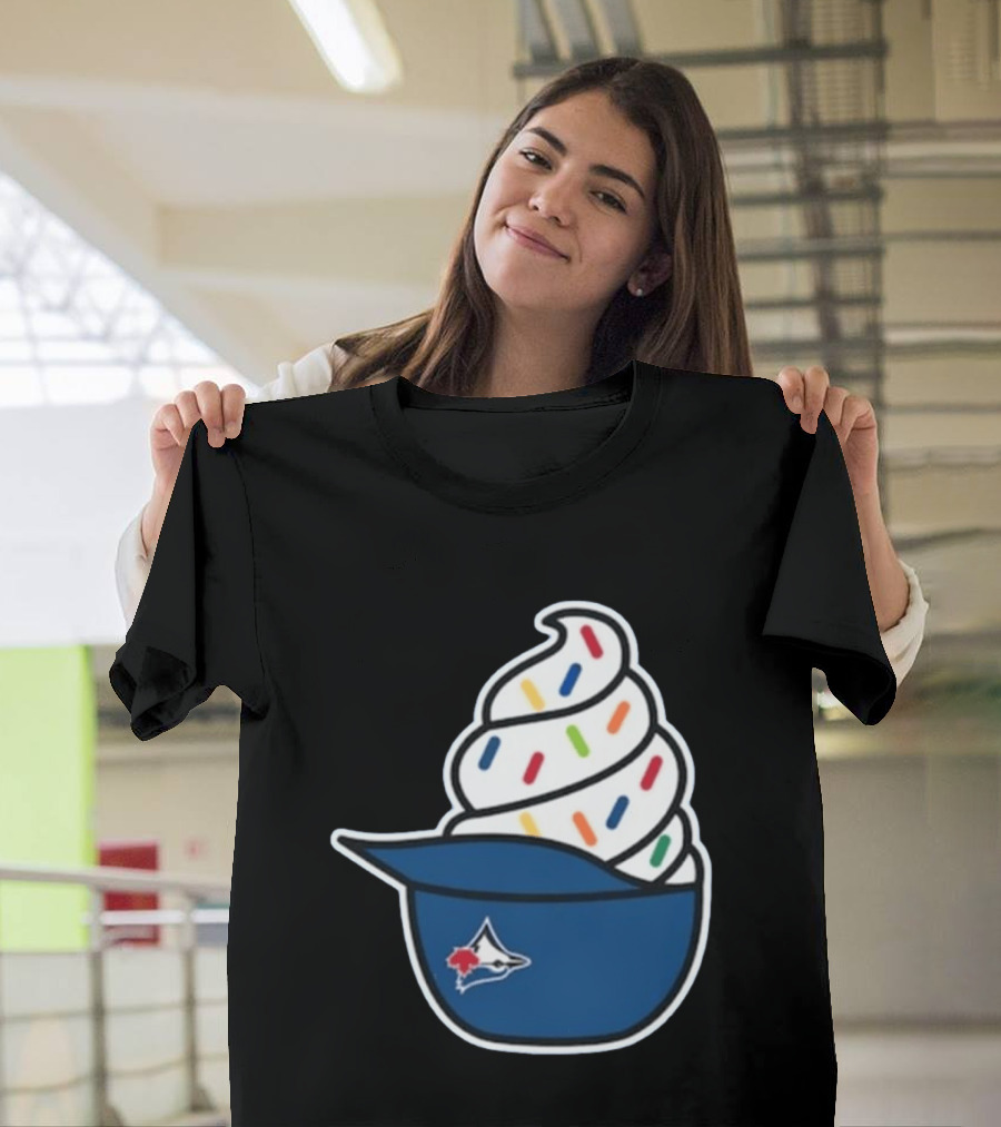 2026 Blue Jays Ice Cream Helmet Toronto Baseball Fan Cap Sundae T-Shirt