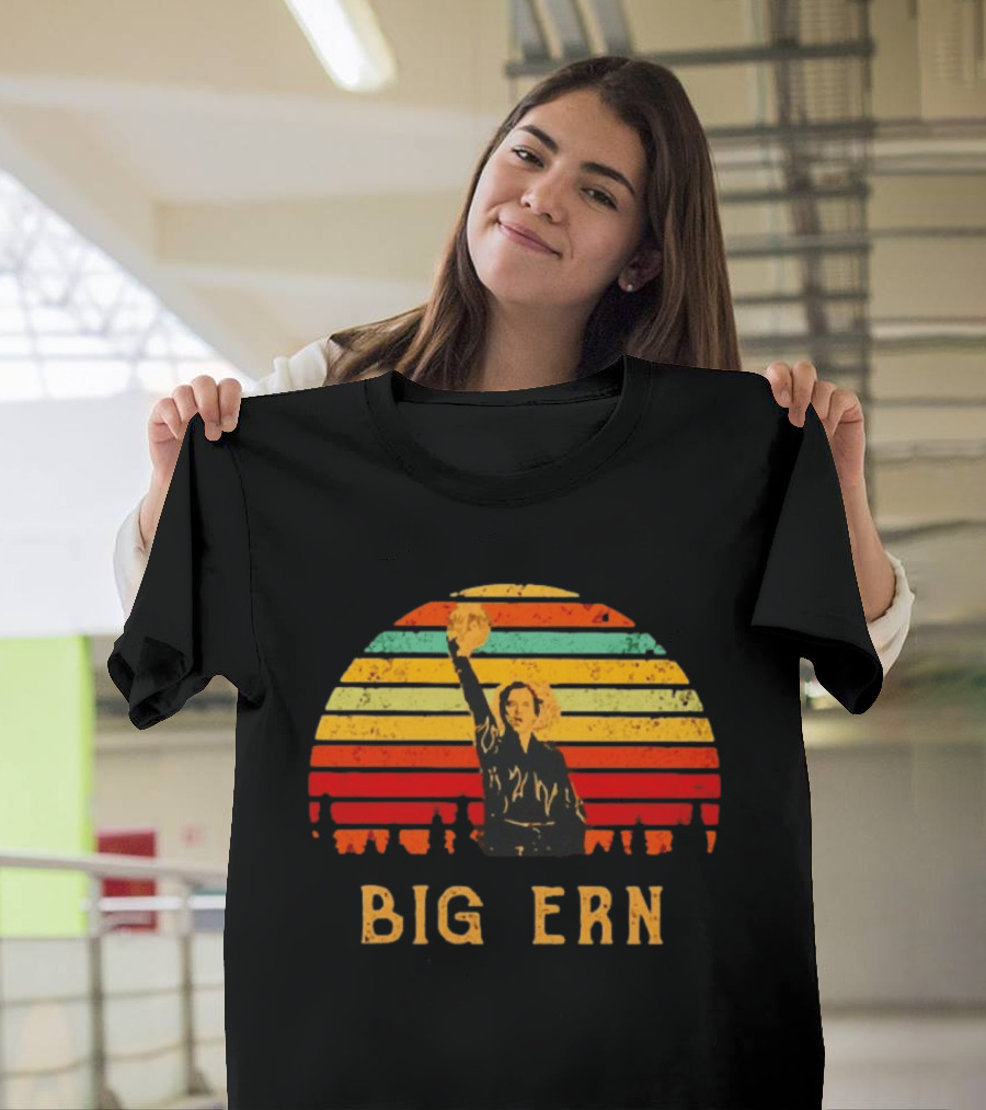 Big Ern Retro Sunset Bowling Victory Vintage 90s T-Shirt