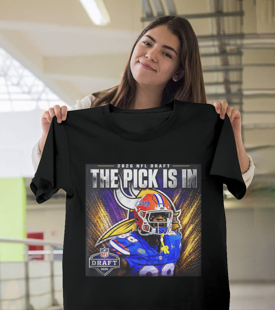 2026 NFL Draft The Pick Is In Minnesota Vikings Caleb Banks T-Shirt