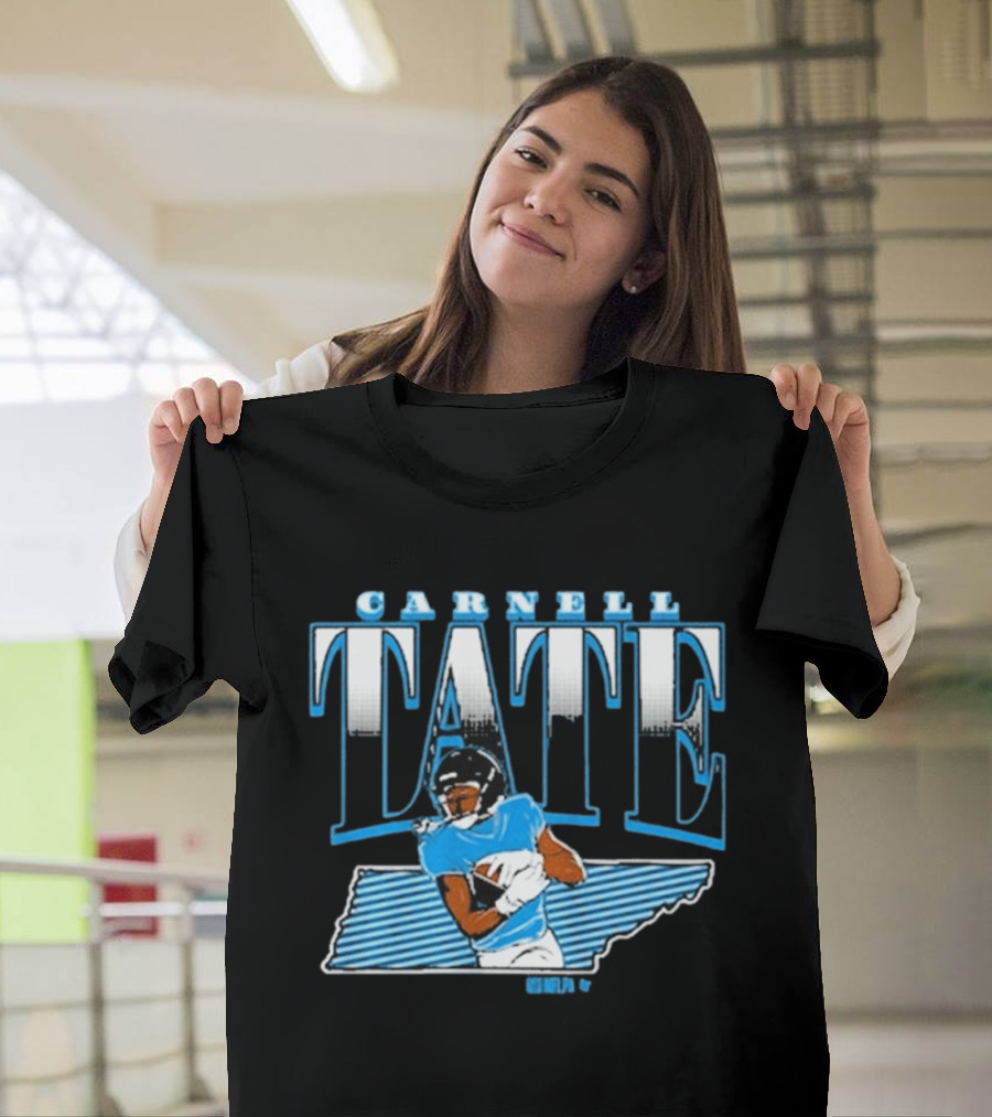 Carnell Tate State Star Athlete Football Blue T-Shirt