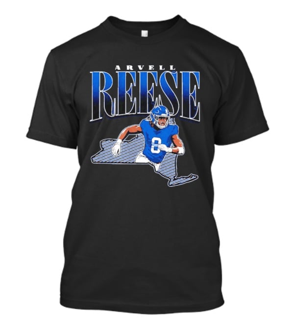 New York Giants Arvell Reese 8 State Star Player T-Shirt