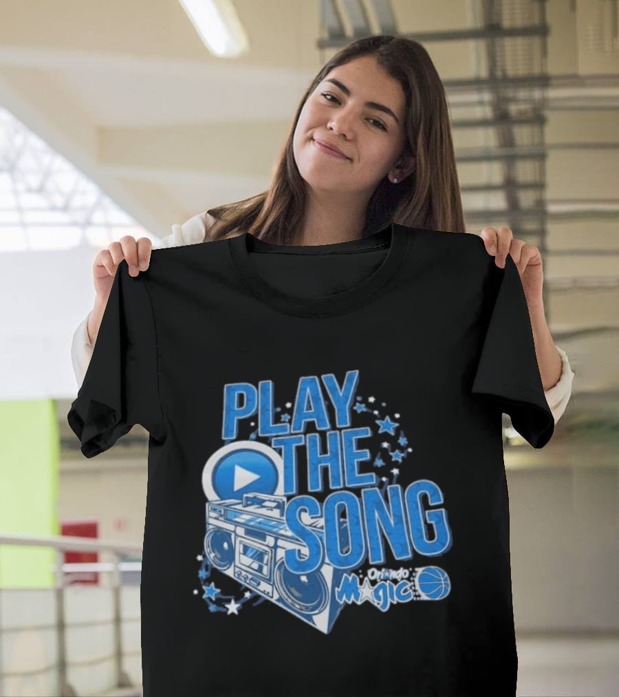 Play The Song Orlando Magic Boombox And Stars T-Shirt