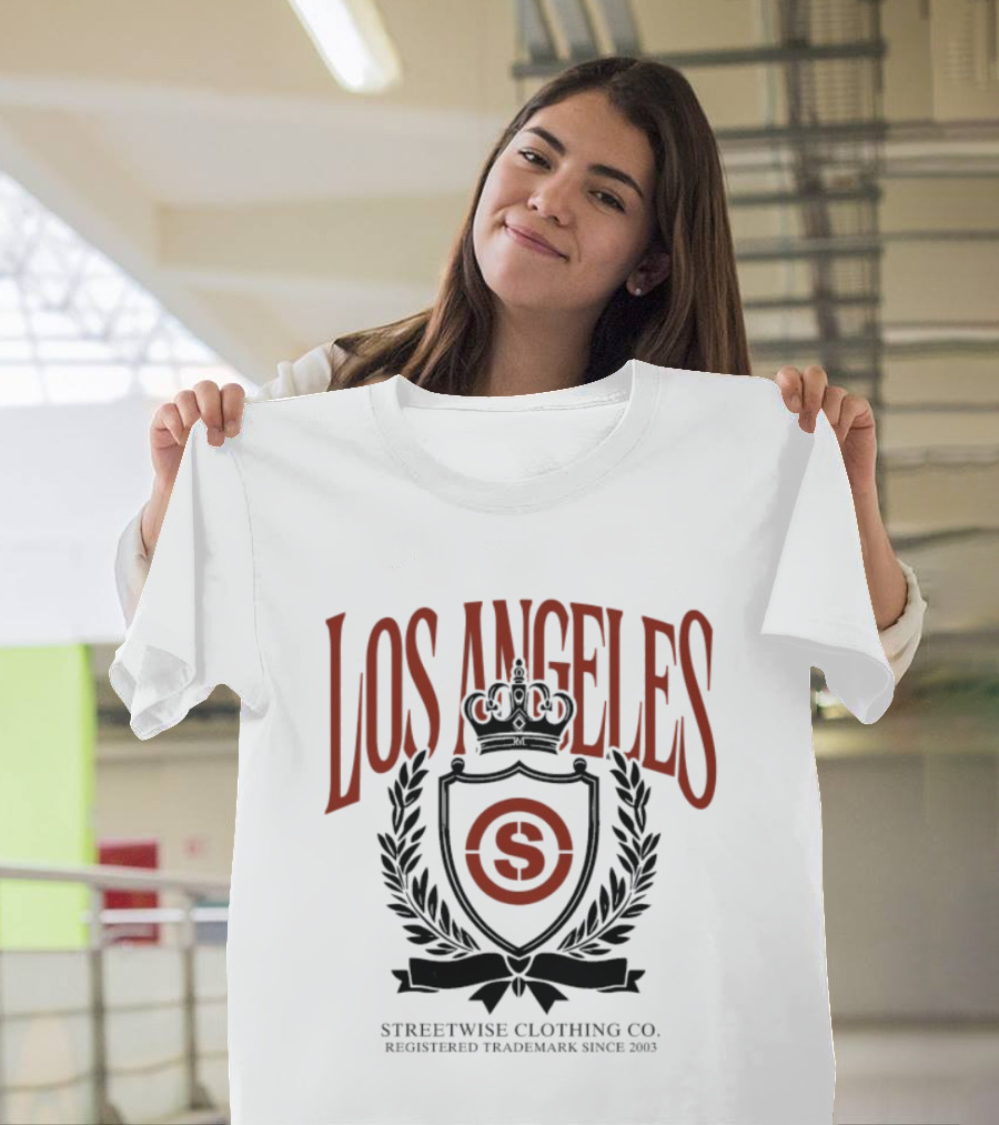 Los Angeles Streetwise Clothing Co Registered Trademark City Crest Since 2003 T-Shirt
