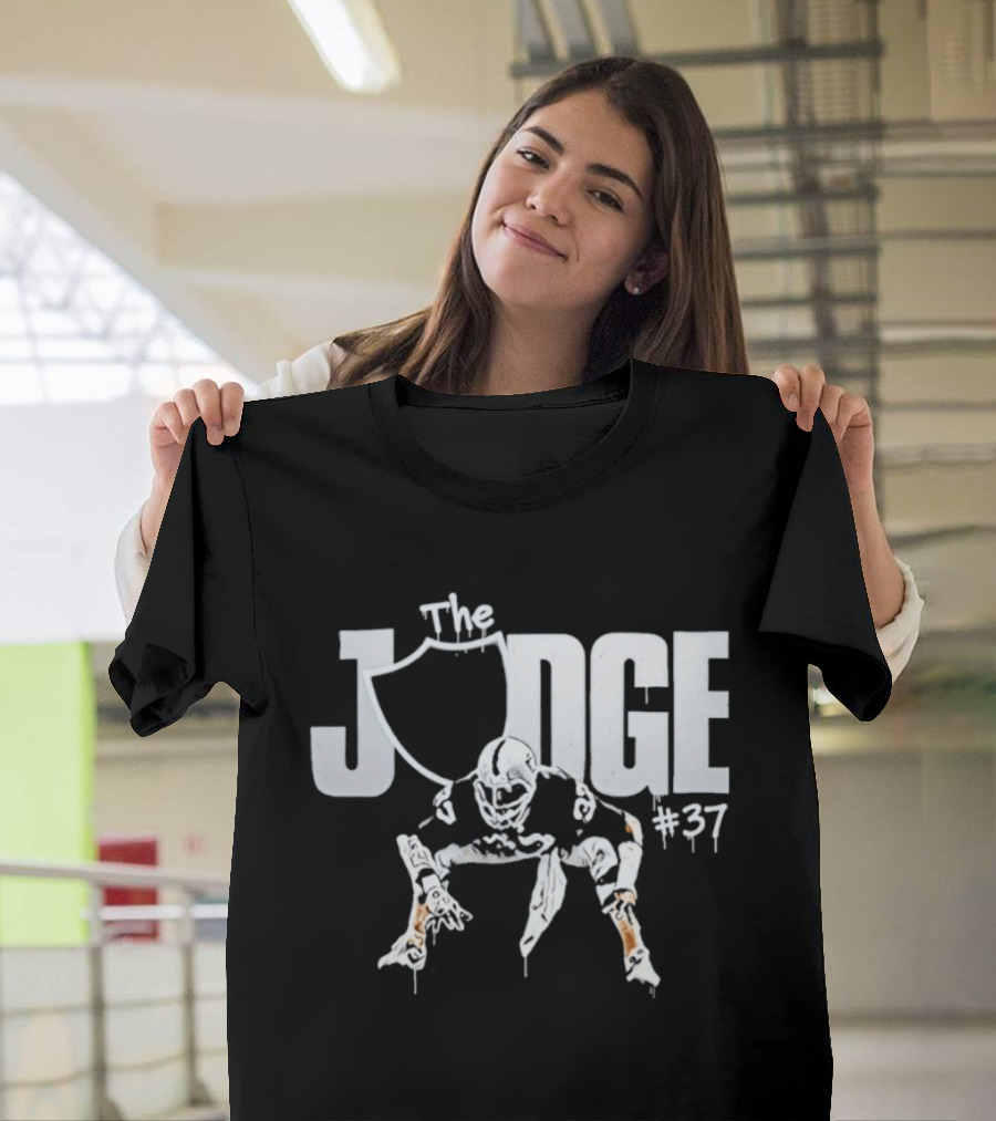 The Judge Las Vegas Raiders 37 Linebacker T-Shirt