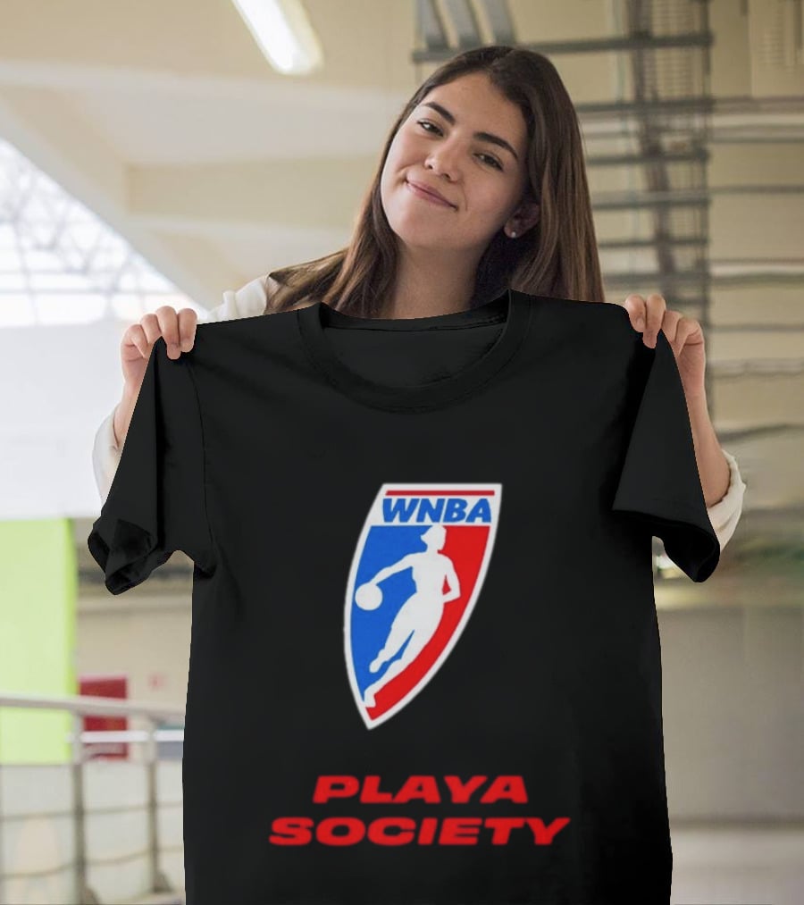 WNBA Playa Society Women's National Basketball Association T-Shirt
