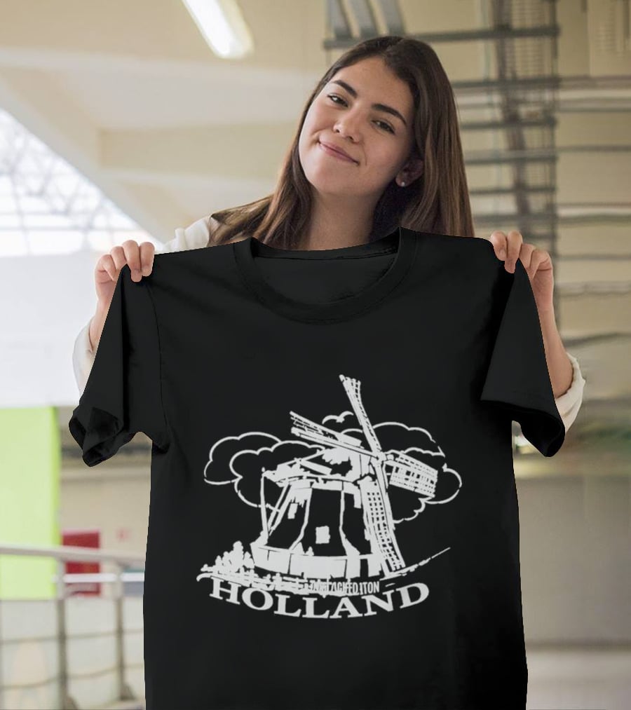 Jaafar Jackson Holland Windmill Classic Dutch Scene T-Shirt