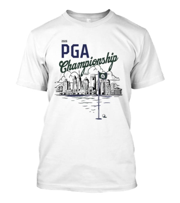 2023 PGA Championship Skyline Golf Scene T-Shirt
