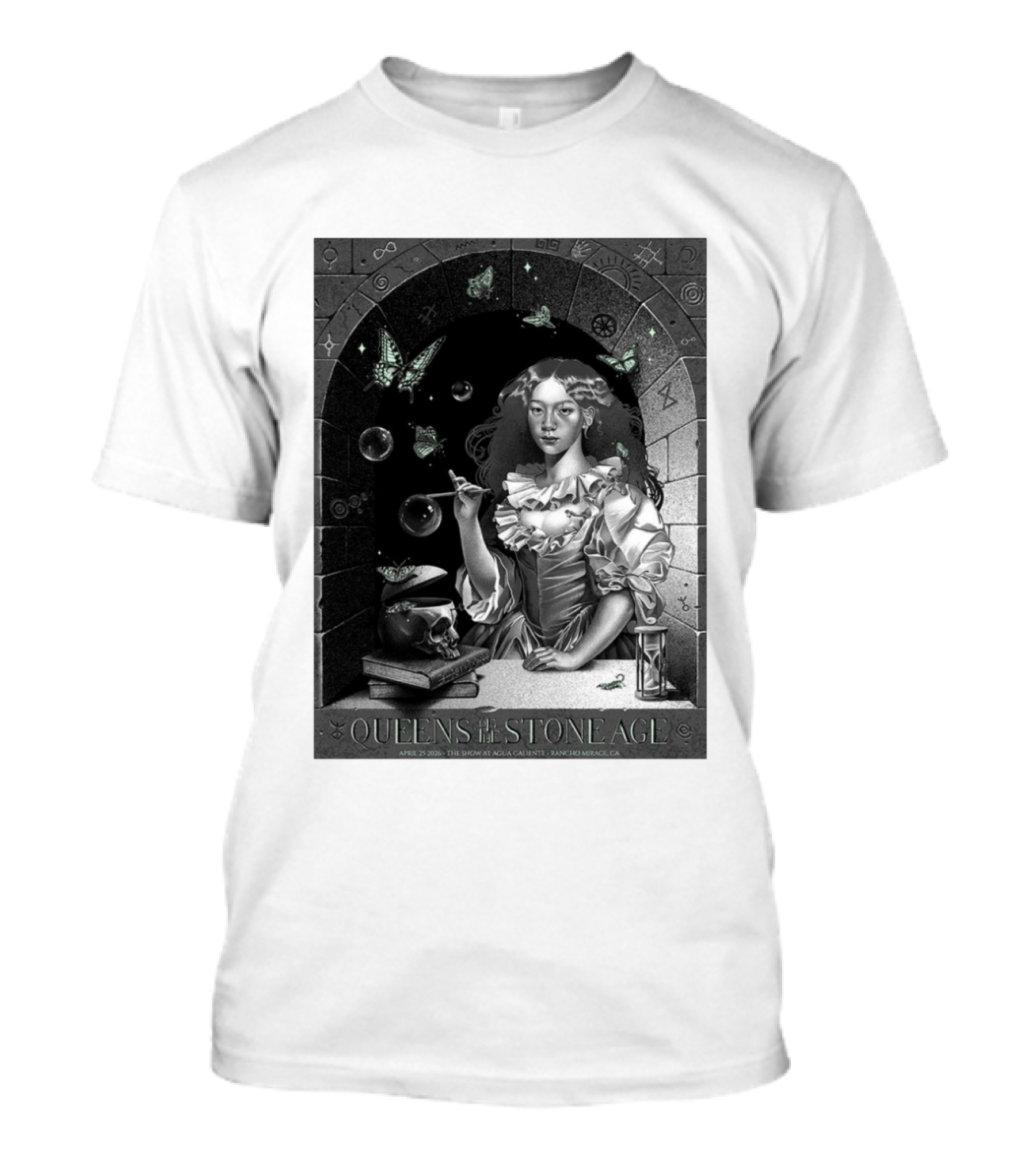 Queens Of The Stone Age Rancho Mirage California 2026 Gig Agua Caliente April 25 2026 T-Shirt