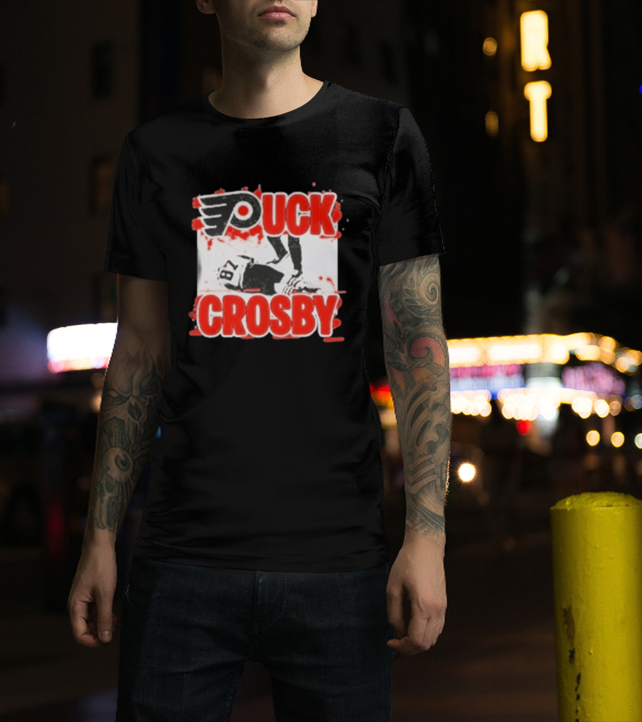Puck Crosby Philadelphia Flyers Hockey 87 2026 T-Shirt