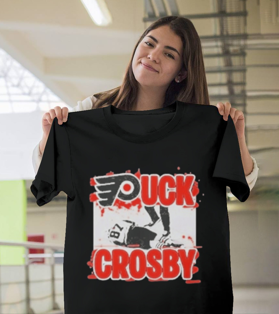 Puck Crosby Philadelphia Flyers Hockey 87 2026 T-Shirt