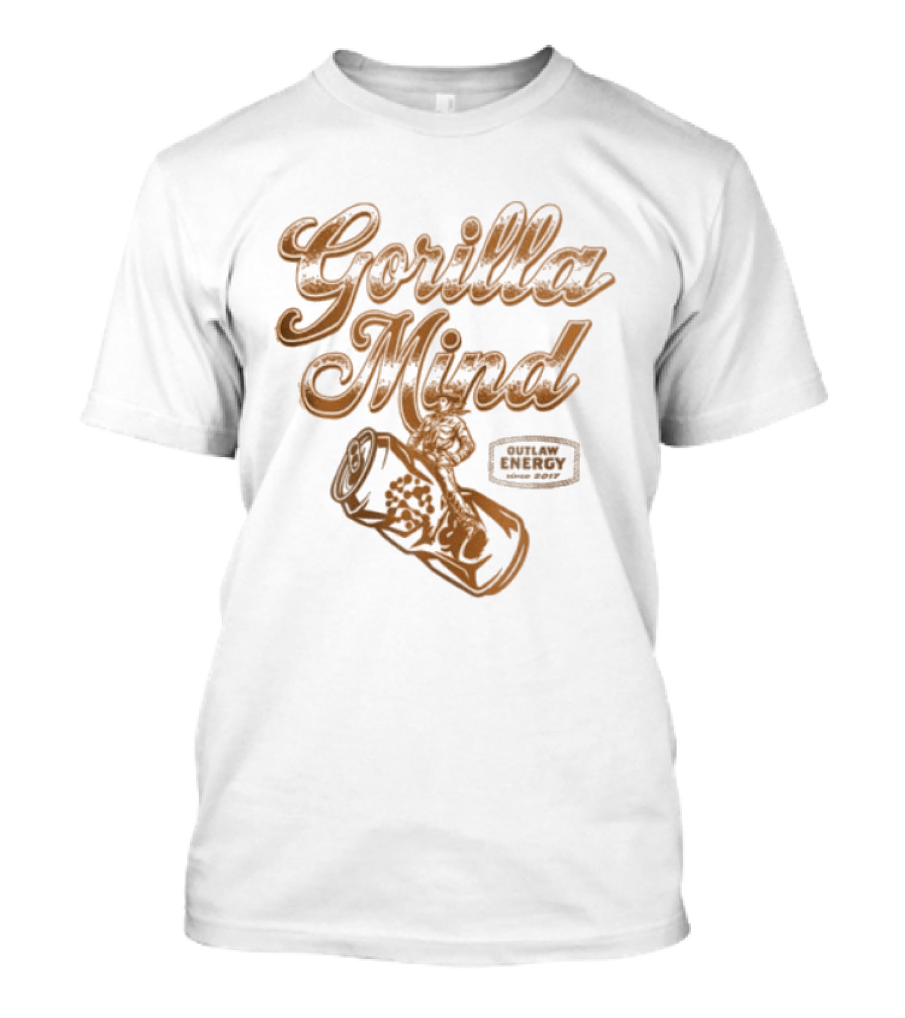 Gorilla Mind Outlaw Energy Since 2017 Can T-Shirt