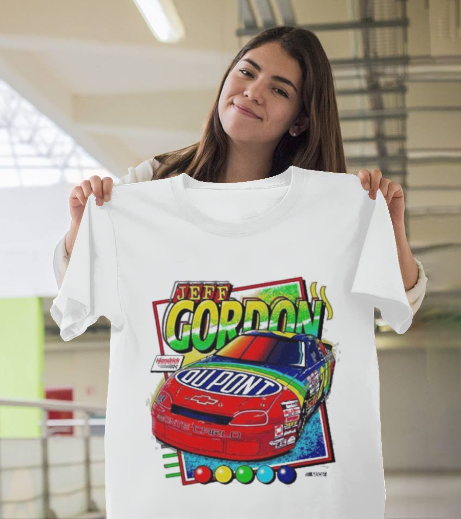 Hendrick Motorsports Jeff Gordon Dupont Chevrolet #24 Racing Car T-Shirt