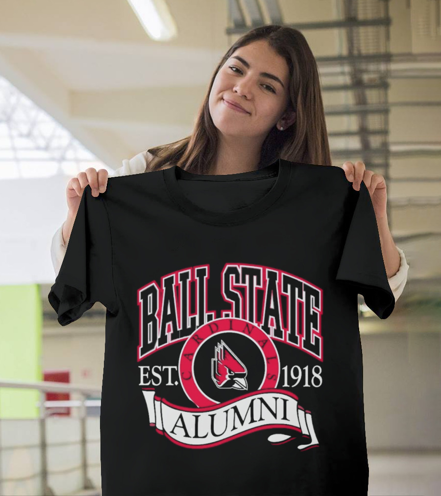 Ball State University Alumni Est. 1918 Cardinal T-Shirt