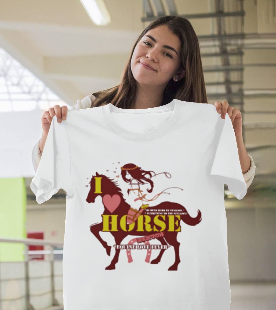 I Love Horse Equine Heart Fever T-Shirt
