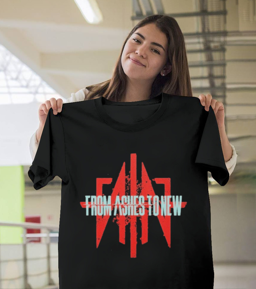 From Ashes To New FAN Symbol Red And White T-Shirt
