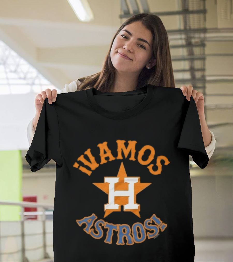 Houston Astros Vamos Astros MLB Star Logo Team Spirit T-Shirt
