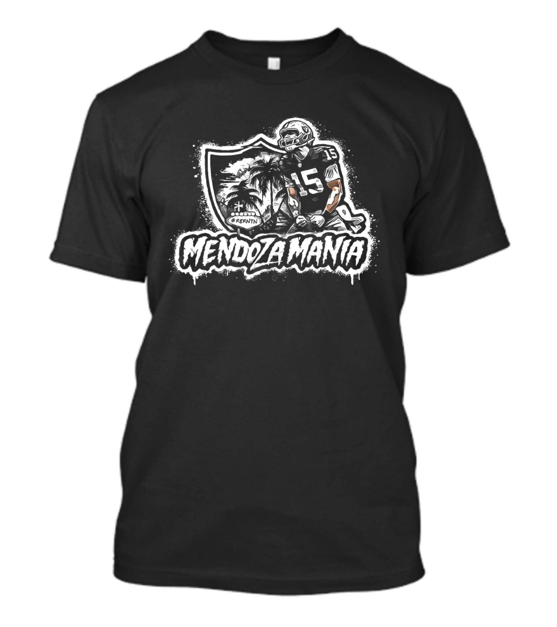 Fernando Mendoza Mania Las Vegas Raiders Football Player Running Back T-Shirt