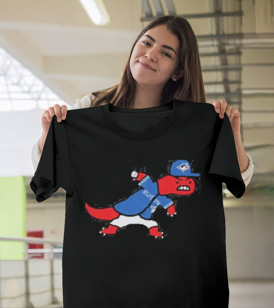 Toronto Blue Jays Raptors Collaboration Paint Style Sports Fan T-Shirt