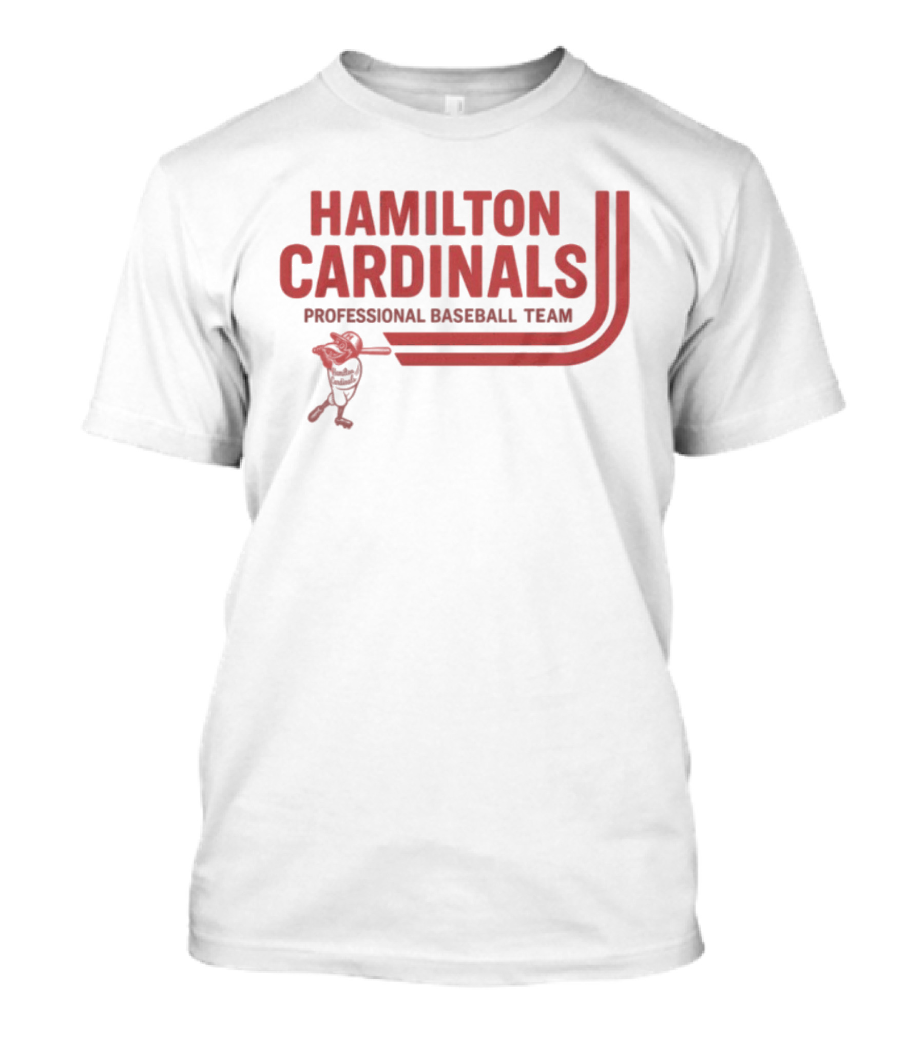 Hamilton Cardinals Professional Baseball Team Red T-Shirt