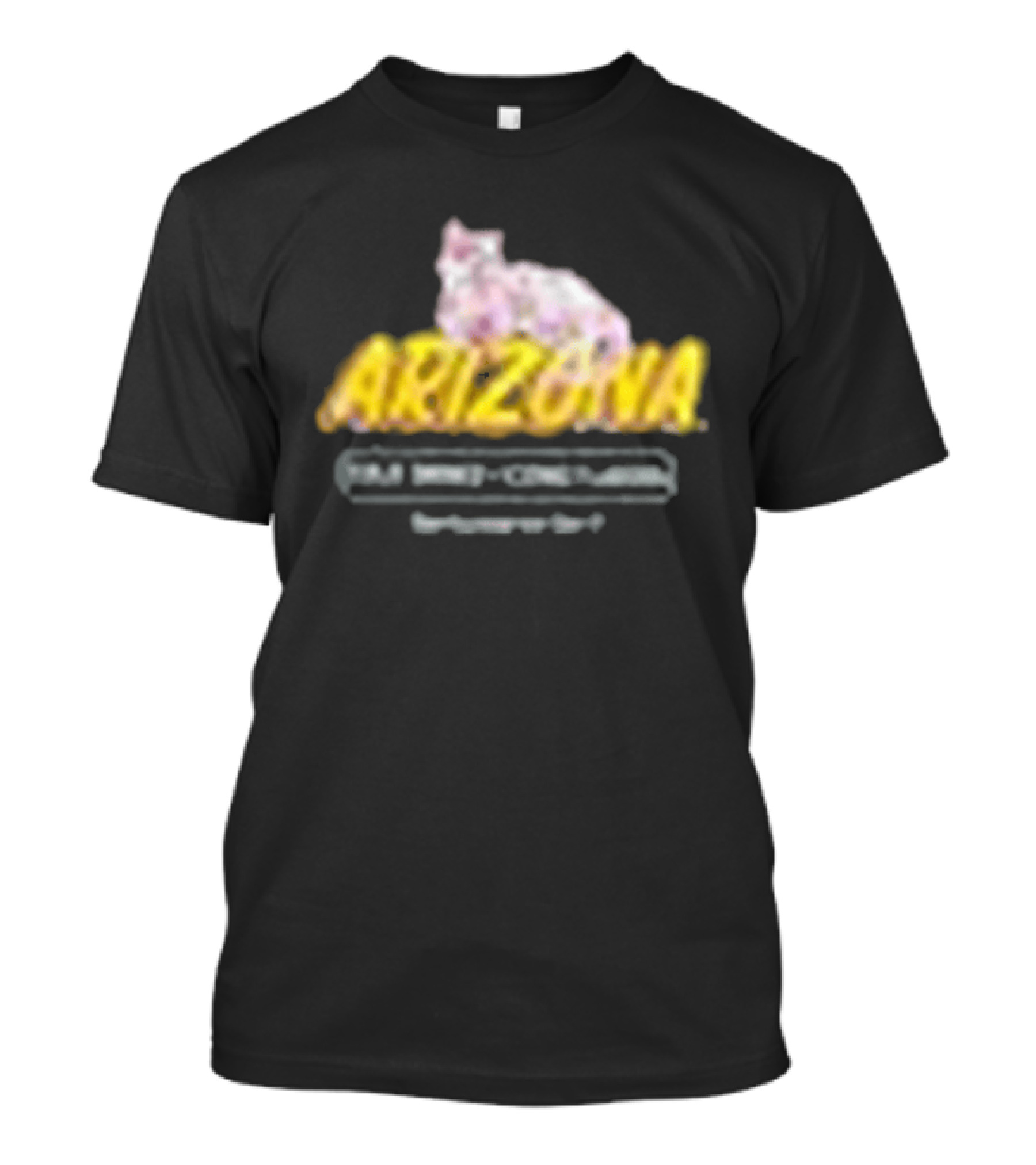 Arizona Black Cherry Blossom Bodega Cat T-Shirt