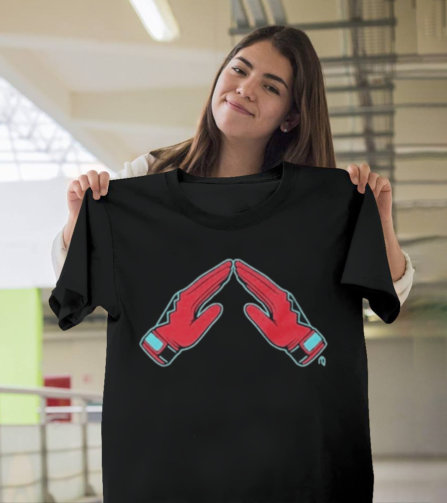 Arizona Diamondbacks Red Glove Gesture T-Shirt