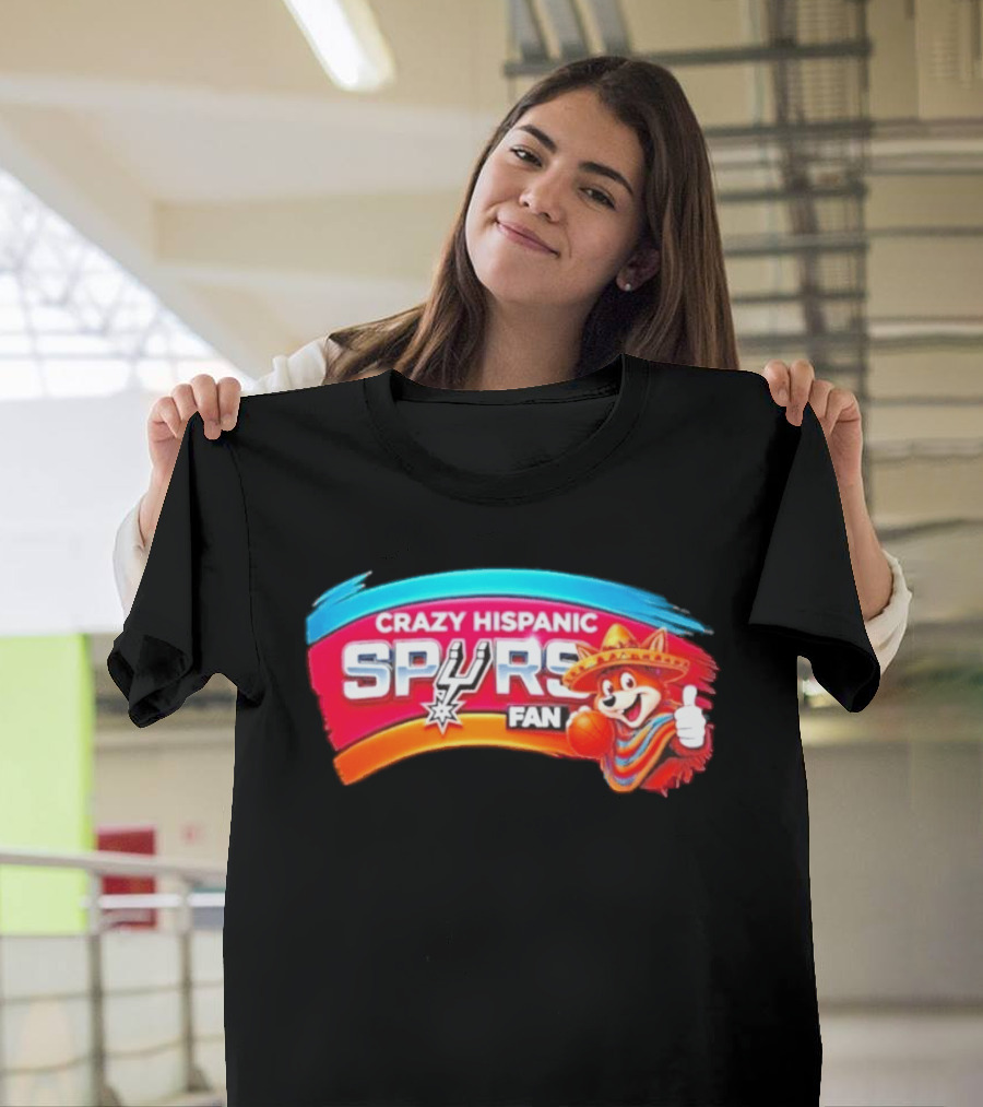Crazy Hispanic Spurs Fan San Antonio Coyote Basketball 2026 T-Shirt