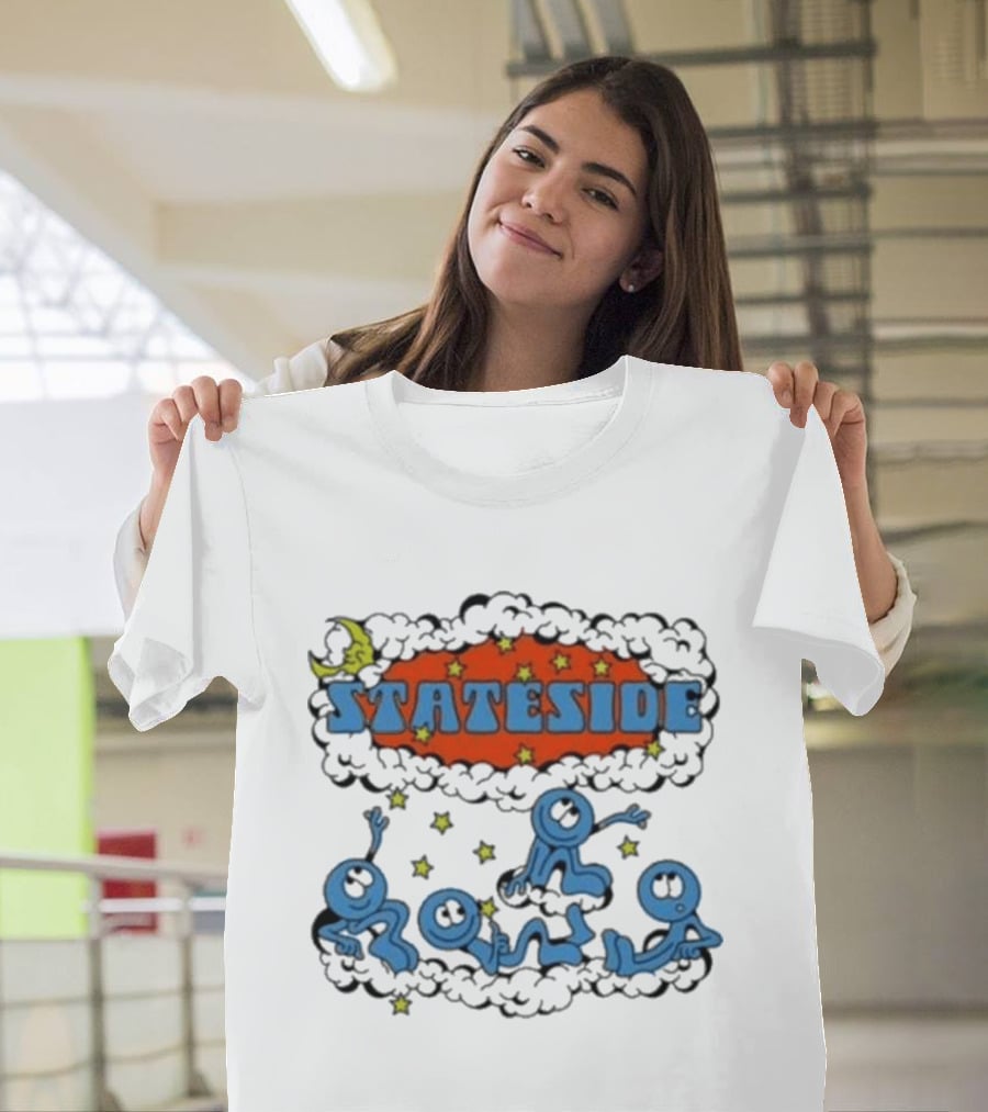Stateside Moon Stars And Clouds Playful Figures T-Shirt