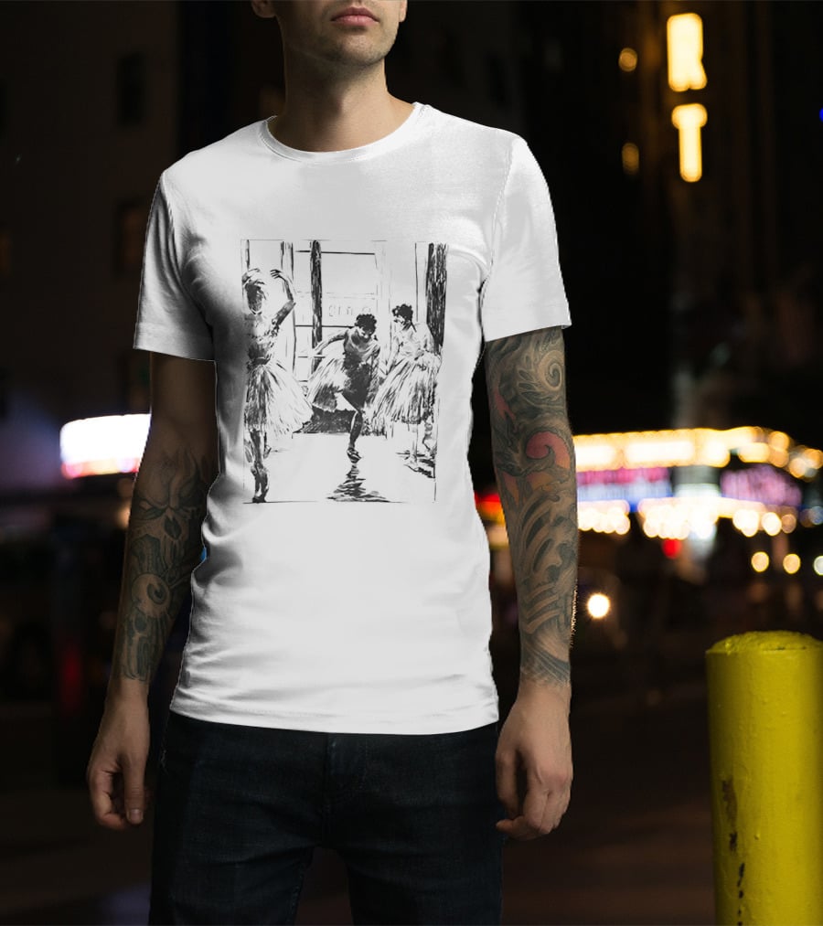 Ballet Dancers Sketch Dance Movements In Tutu Outfits T-Shirt