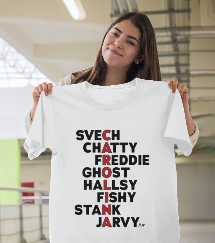 Carolina Hockey Names Svech Chatty Freddie Ghost Hallsy Fishy Stank Jarvy 2026 T-Shirt