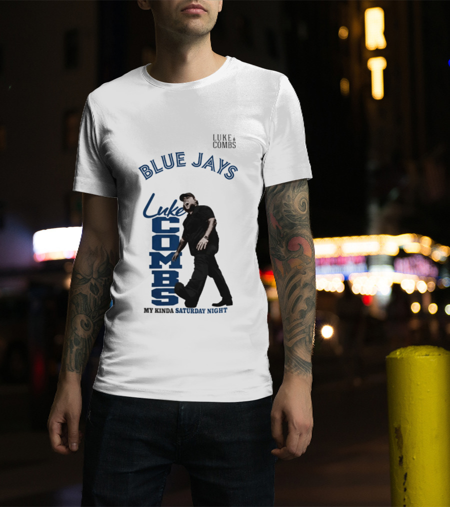 Blue Jays Luke Combs Saturday Night Toronto 2026 Tour Concert T-Shirt