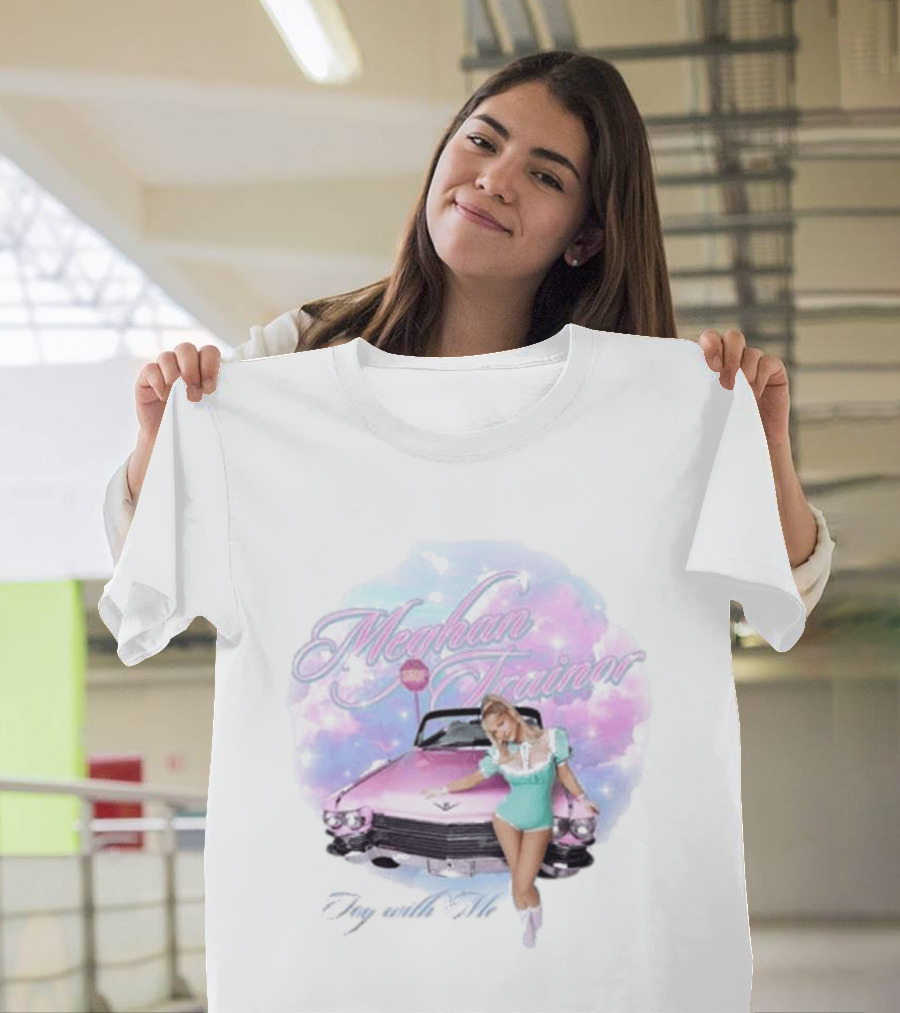 Meghan Trainor 50s Style Pink Car Toy With Me T-Shirt