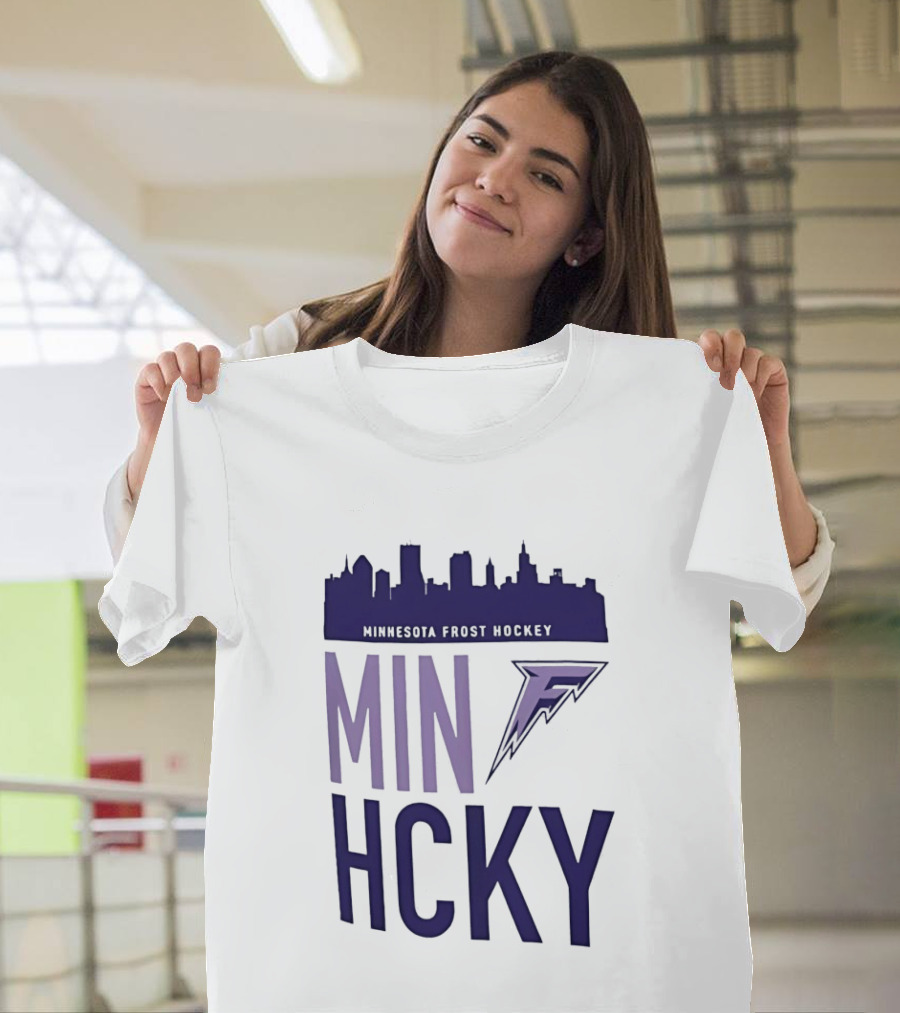Minnesota Frost Hockey Skyline MVP MIN HCKY F T-Shirt