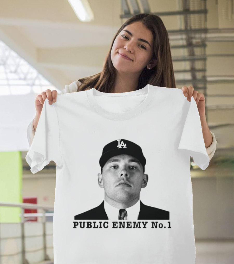Dalton Rushing Public Enemy No 1 LA Hat Baseball T-Shirt