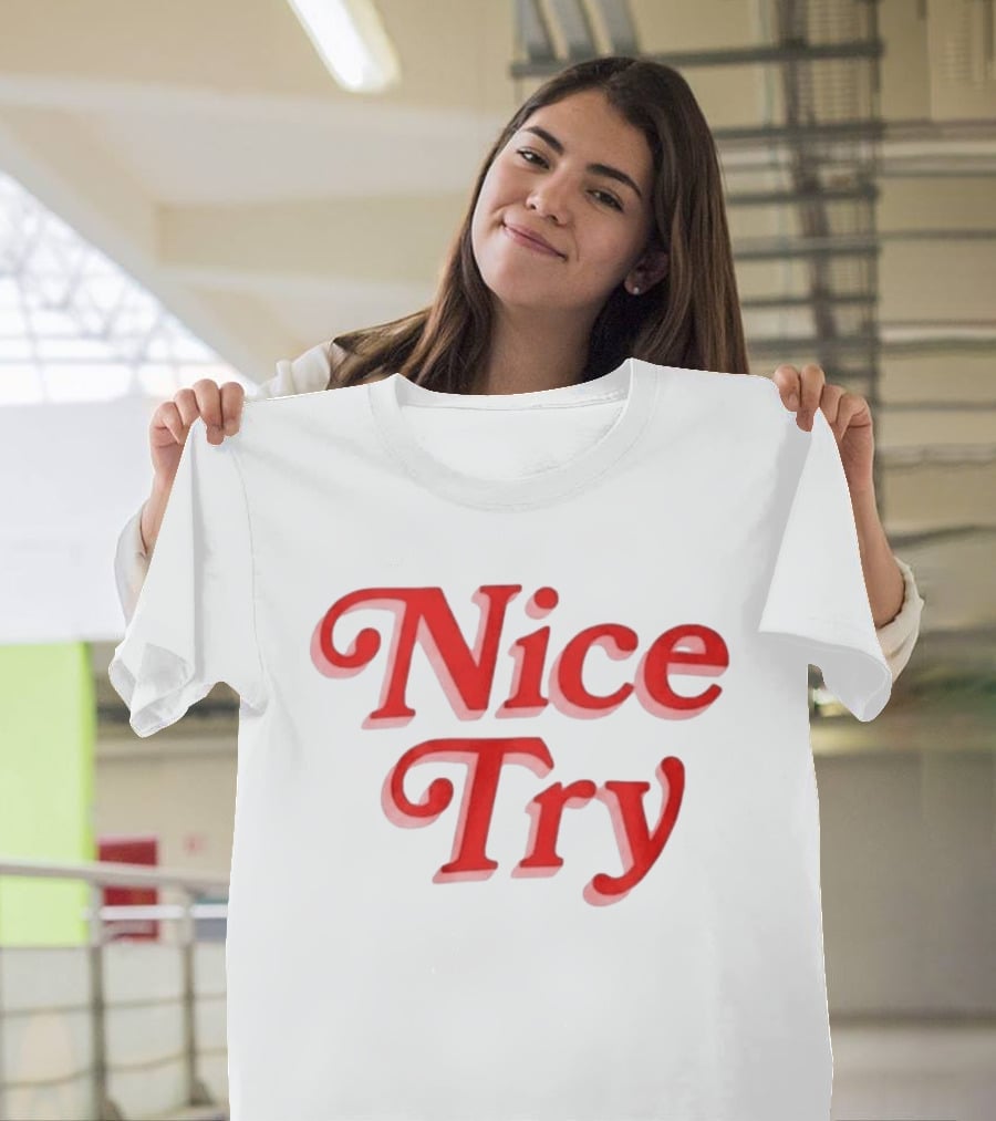 Nice Try Rose Burnout T-Shirt