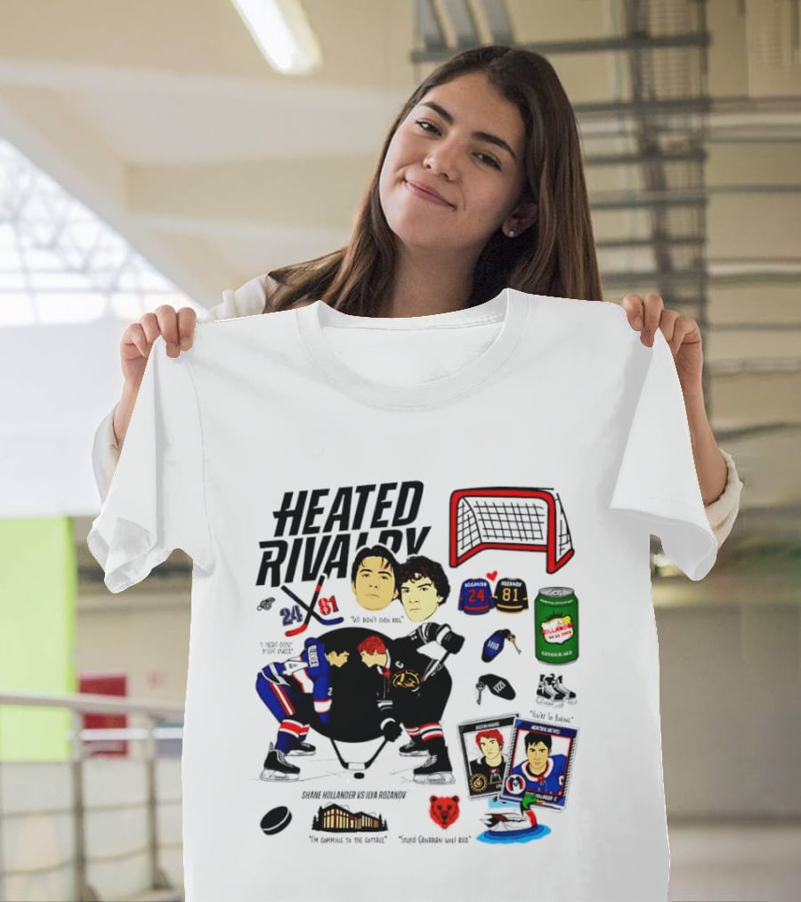 Heated Rivalry 24 Vs 81 Shane Hollander Ilya Rozanov Hockey Showdown Iconic Duel T-Shirt