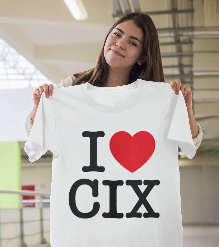 I Love CIX Fan Merchandise With Heart T-Shirt