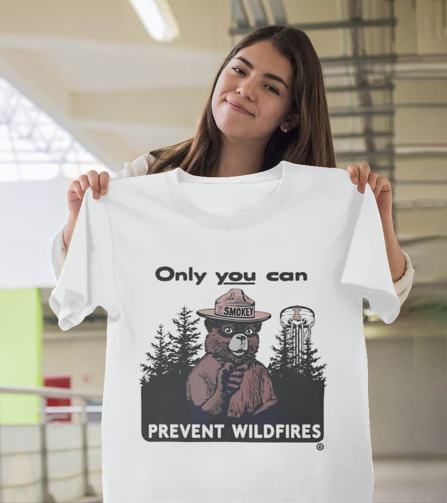 Smokey Bear Idaho Vandals Only You Can Prevent Wildfires T-Shirt