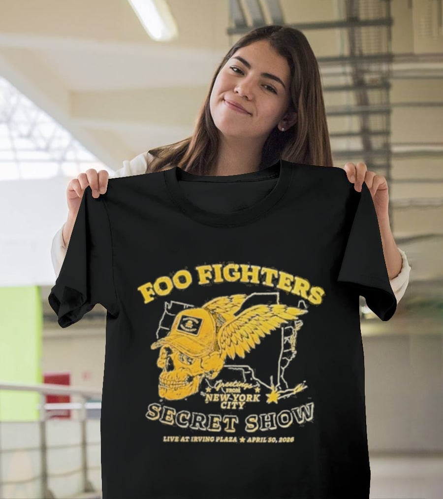 Foo Fighters Secret Show New York City Live At Irving Plaza April 30 2026 T-Shirt